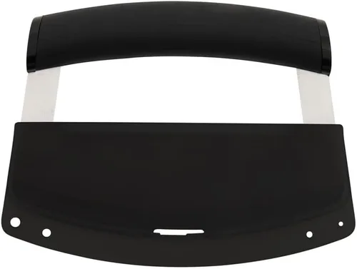 Miniatura 2 de KitchenAid Cuchillo Mezzaluna con hoja curvada de acero inoxidable con mango ergonómico, 6 pulgadas, color negro