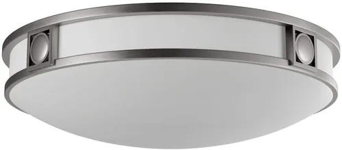 Miniatura 3 de Livex Lighting 4488-91 Matrix 3 Light Brushed Nickel Flush Mount Satin White Glass
