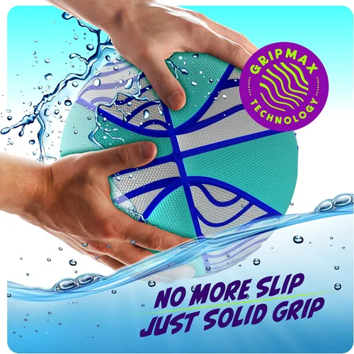 Miniatura 4 de Baloncesto de piscina (talla 3) – Juguetes de piscina para niños, adolescentes y adultos – Baloncesto acuático para fiestas en piscinas – Pelotas