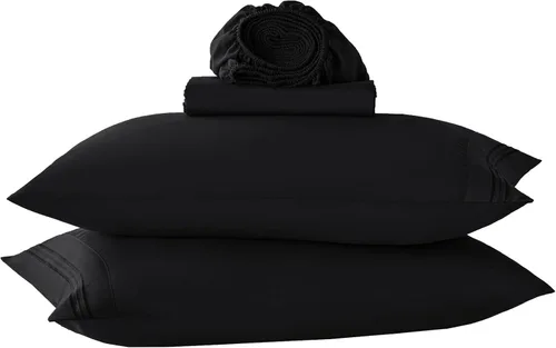 Miniatura 35 de Yibeizi juego de sábanas blancas tamaño individual, sábanas para niños de microfibra con bolsillos profundos, lindo juego de sábanas y fundas