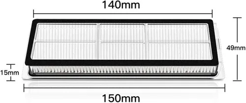 Miniatura 4 de McbeAn Filtro Hepa compatible con Xiaomi Robot Trapeador de aspirador compatible con Mijia 1C 1T Compatible con Dreame F9 Trapeador de tela Cepillo