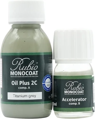 Miniatura 22 de Rubio Monocoat Tinte y acabado para madera de 650 pies cuadrados - Niebla Oil Plus 2C Aceite de linaza de secado rápido, ecológico