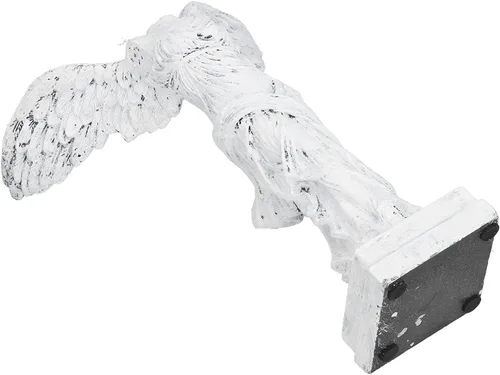 Miniatura 5 de LIZEALUCKY Estatua clásica de la victoria griega alada, figura de resina romana de la diosa de la fuerza y la victoria para decoración del hogar