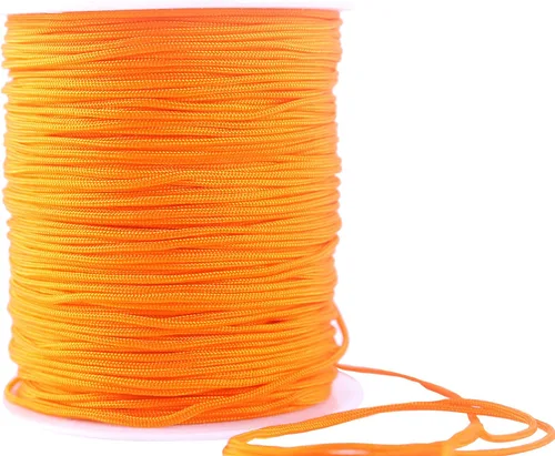 Miniatura 37 de KONMAY 1 rollo de cuerda de nailon para hacer pulseras de 150 yardas, trenzado de nailon Shamballa Macramé/cordón de cuentas de 0.4mm, cordón