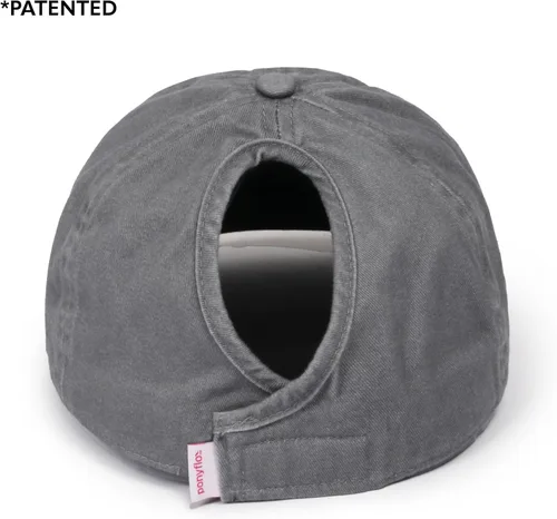 Miniatura 3 de Ponyflo Sombrero de cola de caballo de algodón, gorras de cola de caballo para mujer, diseñadas para todo tipo de cabello