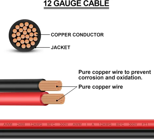 Miniatura 4 de Cable de extensión XT60 para panel solar, RV, batería automotriz, RC, estación de energía portátil, generador solar 12AWG 15 pies 4.5M