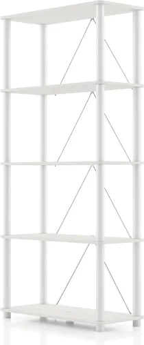 Miniatura 31 de Homes: Inside + Out Apexa Unidades de Estantería Estrecha Moderna de 4 Niveles, Estantes de Exhibición para Coleccionables, Estante de Pie de Fácil