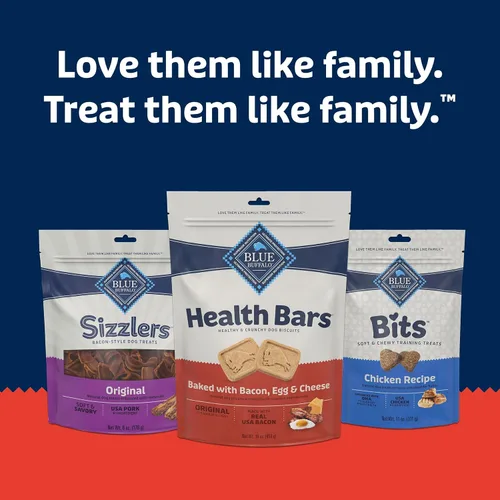 Miniatura 8 de Blue Buffalo Health Bars - Galletas crujientes de tocino, huevo y queso para perros, horneadas al horno con tocino real e ingredientes naturales
