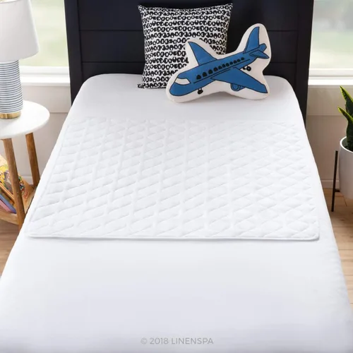 Miniatura 7 de Linenspa - Protector de sábana impermeable antideslizante con capa de relleno muy absorbente y funda de mezcla de algodón suave