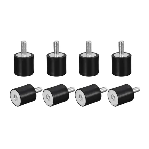 Miniatura 9 de uxcell Soportes de goma, 8 unidades M5 macho/hembra aislador de vibración, amortiguador, para motor de garaje, compresor de aire, bobinas de barco