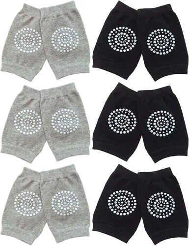 Miniatura 3 de Rodilleras para niños pequeños, unisex, antideslizantes, elásticas, para gatear, piernas no restrictivas, de 6 a 36 meses
