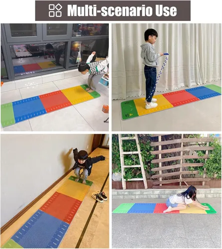 Miniatura 2 de ZIMGOD Tapete de cuerda para saltar largo, multiusos, herramientas de entrenamiento de salto insonorizadas, tapete de suelo para sala