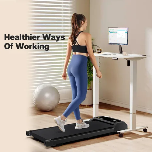 Miniatura 8 de Caminadora para debajo del escritorio, almohadilla para caminar para el hogar y la oficina, caminadora portátil de 2.5 HP, máquina de correr