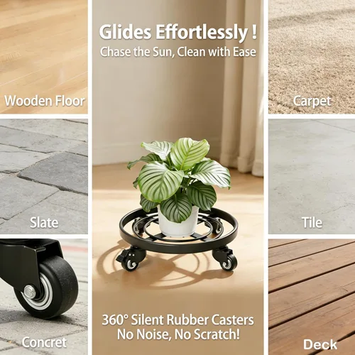 Miniatura 4 de Carrito para plantas de metal de 14”.