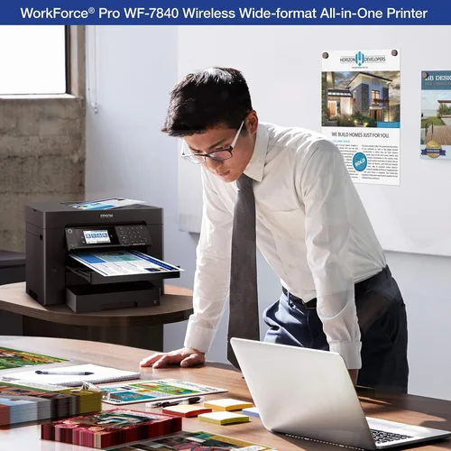 Miniatura 6 de EPSON, WorkForce Pro WF-7840 - Impresora inalámbrica todo en uno de gran formato con impresión automática a 2 caras hasta 13x19 pulgadas, ADF de 50