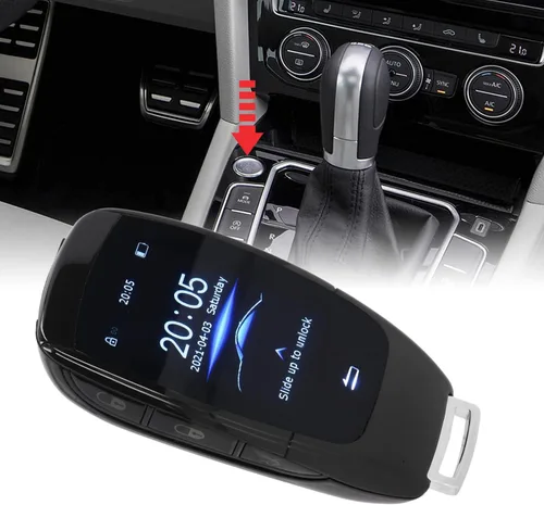 Miniatura 5 de Qiilu Llave LCD inteligente universal TK900 Pantalla táctil LCD Smart Key Remote Entrada sin llave para modelos de botón de motor de arranque y Negro