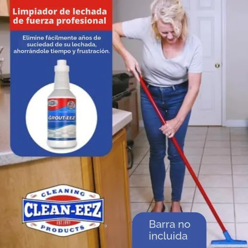 Miniatura 6 de Limpiador de lechada Clean-eez 2 Pack con accesorio de cepillo de pie - Removedor de manchas, cepillo de limpieza resistente - Solo para azulejos