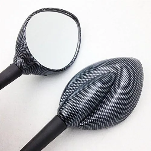 Miniatura 2 de SMT-Espejo negro compatible con Kawasaki Ninja 500 Zx6R Zx7R Zx9R Zx 10R 12R 14R 636 Ducati Monster [B00RUEHDH2]