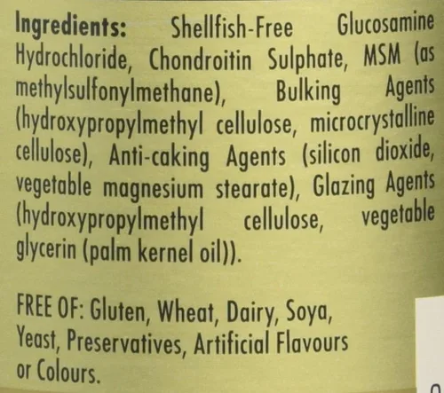 Miniatura 6 de Solgar Glucosamina condroitina MSM de triple fuerza, 60 comprimidos, promueve articulaciones saludables, apoya el movimiento cómodo, sin mariscos