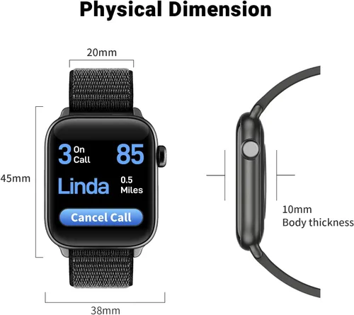 Miniatura 7 de COCO Reloj inteligente de monitoreo de salud cómodo con Bluetooth para personas mayores: frecuencia cardíaca, temperatura corporal, oxígeno