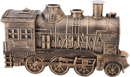 Difusores de tren de 10.1 fl oz para aceites esenciales, difusor de aromaterapia de niebla fría con boquillas dobles, diseño de tren de vapor