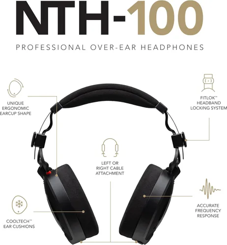 Miniatura 6 de RØDE NTH-100 Auriculares Profesionales Supraaurales Para Creación de Contenido, Producción Musical, Mezcla y Edición de Audio, Podcasting, Grabación