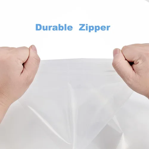 Miniatura 6 de 1000 piezas de 2,5 cm x 2,5 cm Bolsas de plástico pequeñas de 2,4 mil Bolsas transparentes con cierre de cremallera resellable gruesas