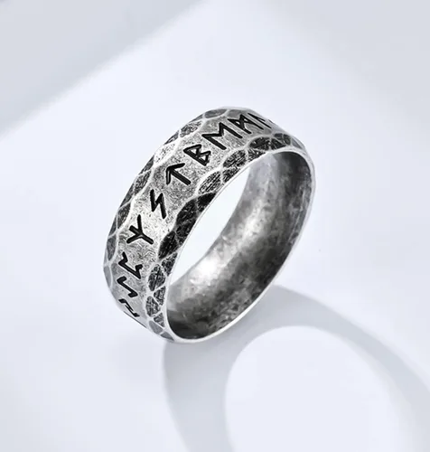 Miniatura 3 de Tanyoyo Anillos nórdicos vikingos nórdicos para hombres, anillos de acero inoxidable para hombres y mujeres, regalo