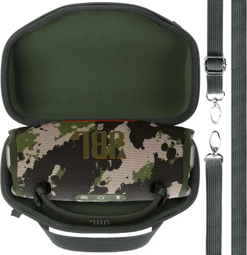 Miniatura 10 de Carcasa Rígida Lebakort Compatible con Altavoz JBL Charge 5 Charge 4 Impermeable (Carcasa Negra)