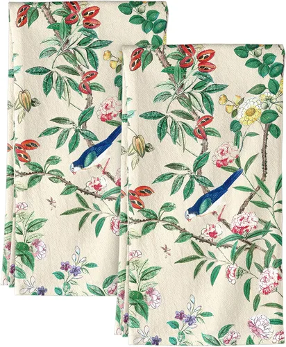 Miniatura 19 de Miss Adola - Juego de toallas de cocina de saco de harina con lazo para colgar - Juego de 2 toallas de cocina de primavera con lazo para colgar