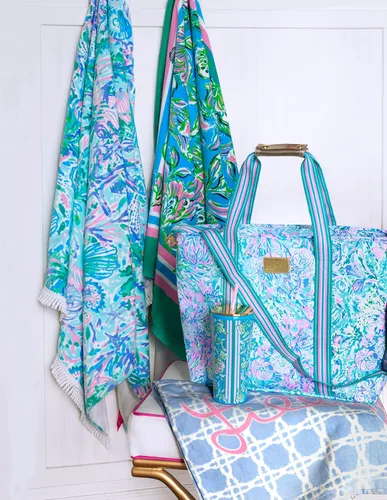 Miniatura 9 de Lilly Pulitzer Toalla grande para piscina/playa de tamaño extra, 40 x 70, toalla grande de felpa para adultos, Soleil It On Me
