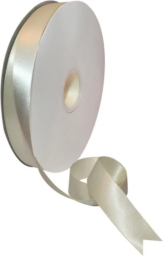 Miniatura 71 de Morex Ribbon Cinta de satén de doble cara de 1/4 pulgadas x 100 yardas, cinta blanca antigua para envolver regalos, tarjetas de regalo