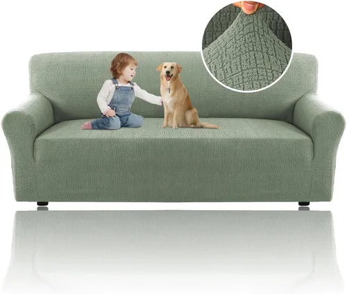 Miniatura 18 de H.Versailtex 2025 Fundas de sofá Jacquard para sofá de 3 cojines, 1 pieza de fundas elásticas para sofá, protector de muebles antideslizante, suave