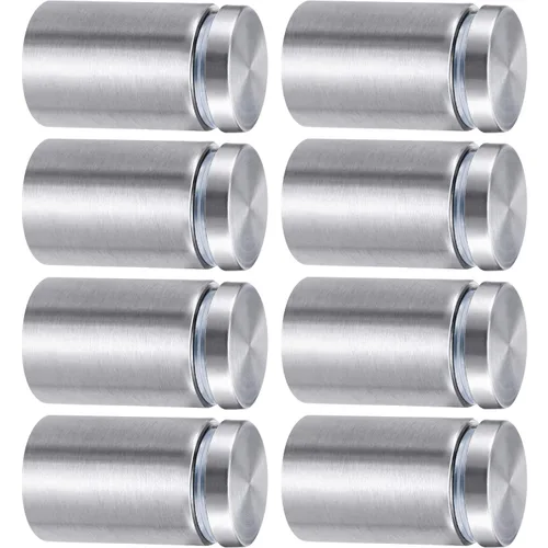 Miniatura 33 de Pelopy 8 Piezas Tornillos Separadores de Letreros Tornillos para Publicidad Acero Inoxidable Soportes Separadores de Pared Clavo de Vidrio Acrílico