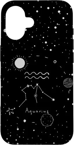 Miniatura 31 de Funda estética con signo del zodiaco celestial para iPhone 12 mini Acuarario