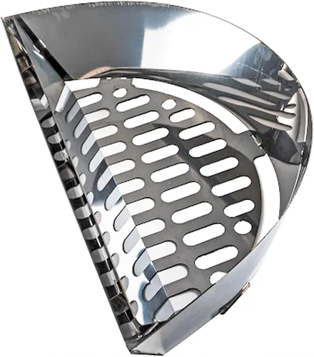 Miniatura 13 de SnS Grills - Inserto original patentado de Slow 'N Sear – Cesta de carbón de acero inoxidable con depósito de agua integrado para ahumar bajo