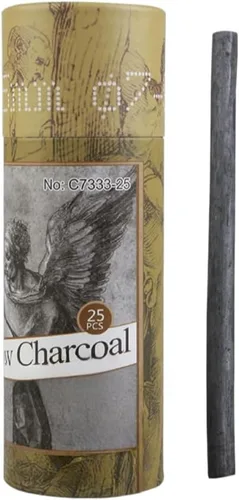 Miniatura 7 de YYMIYU Juego de lápices de dibujo, lápices de dibujo artístico, juego de carbón (palos de carbón de 0.118-0.315 in, 6 piezas)