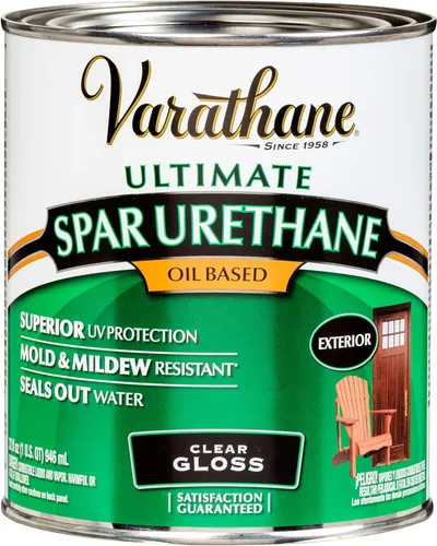 Miniatura 5 de Uretano de metano Varathane de Rust-Oleum, para el aire libre basado en aceite transparente clásico, cantidad: 1 cuarto de galón, 9441H Semi