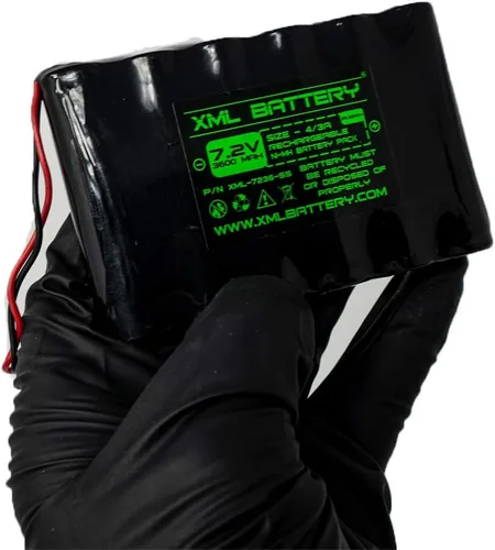 Miniatura 4 de (1 paquete 6PH-H-4/3A3600-S-D22 7.2v 3600mAh Ni-MH DSC IMPASSA 9057 SCW-9057 SCW-9055 Sistema de seguridad inalámbrico con batería