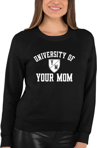 Miniatura 65 de Go All Out University of Your Mom - Sudadera con cuello redondo para hombre