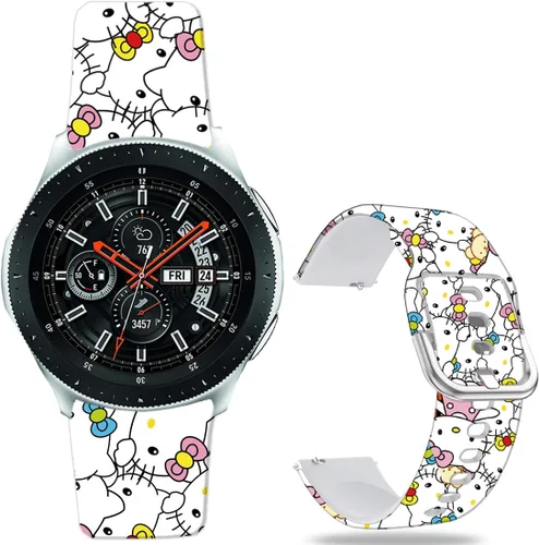 Miniatura 11 de Correas de reloj de dibujos animados de 0.787 in compatibles con Samsung Galaxy Watch 7/6/5/4 40/1.732 in/Galaxy Watch 1.654 in, correas deportivas