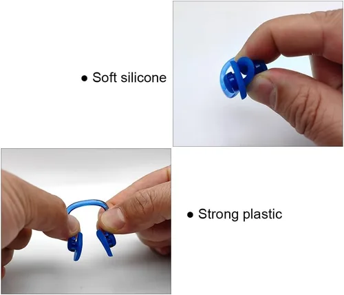 Miniatura 3 de Zooshine 12 piezas de clip de nariz de natación impermeables de gel de sílice para niños y adultos con color brillante
