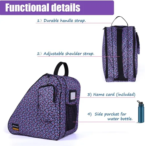 Miniatura 5 de Holisogn Bolsa de patinaje en línea y ruedas, bolsas de alta calidad y moda para niños, niños, adolescentes, adultos