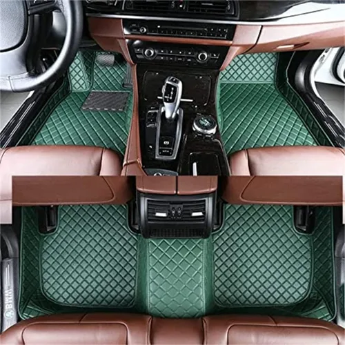Miniatura 40 de Alfombrillas de cuero de lujo personalizadas para todo tipo de clima para el 99.99% de automóviles, SUV y camiones según el modelo automotriz Negro