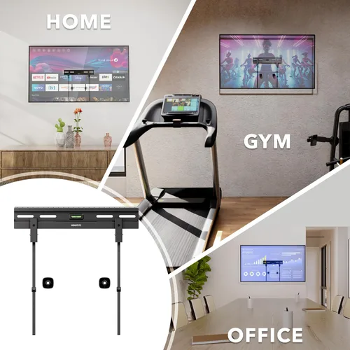 Miniatura 5 de Mount-It! Soporte de pared para TV sin pernos para televisores de pantalla plana de 23 a 65 pulgadas, soporte de TV sin taladros para paneles
