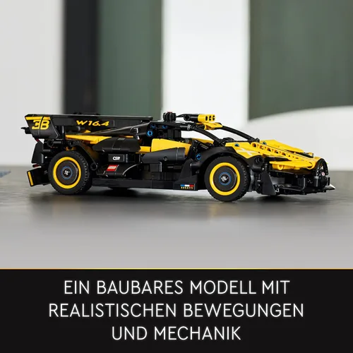 Miniatura 6 de LEGO 42151 Technic Bugatti - Coche de juguete de carreras, modelo de coche coleccionable, vehículos icónicos de 9 años