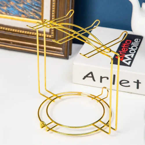 Miniatura 10 de YY YEARCHY Soporte para tazas de café, soporte para tazas de espresso, estante de secado de tazas, soporte escurridor de tazas de metal, organizador