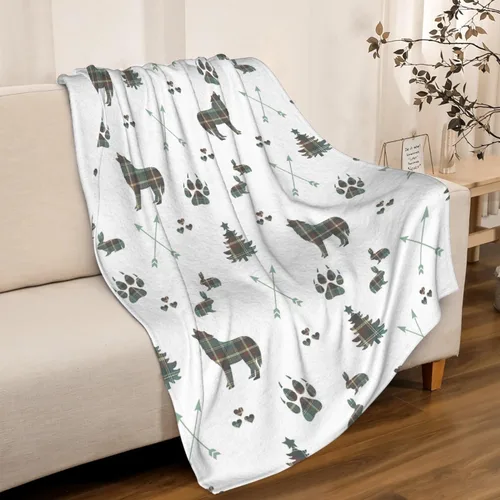 Miniatura 17 de Manta de bebé de hojas de lobo, manta súper suave para niños y niñas, regalos para recién nacidos, acogedora manta de recepción de bebé, manta