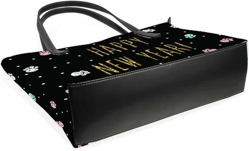 Miniatura 4 de Bolso de compras grande para el trabajo bolsos de mano de cuero sintético para mujer bolso casual de moda feliz año nuevo