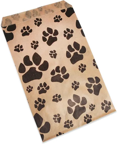 Miniatura 8 de CuteBox Pawprint - Bolsas de regalo de papel plano de estraza (4 x 6 pulgadas) para manualidades, recuerdos de fiesta, venta al por menor